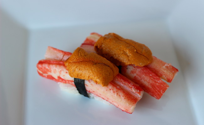 松葉蟹海膽壽司
